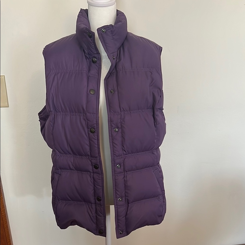 Land’s End Women's Purple Puffer Vest